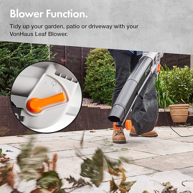 VonHaus Leaf Blower and Vacuum 3000W